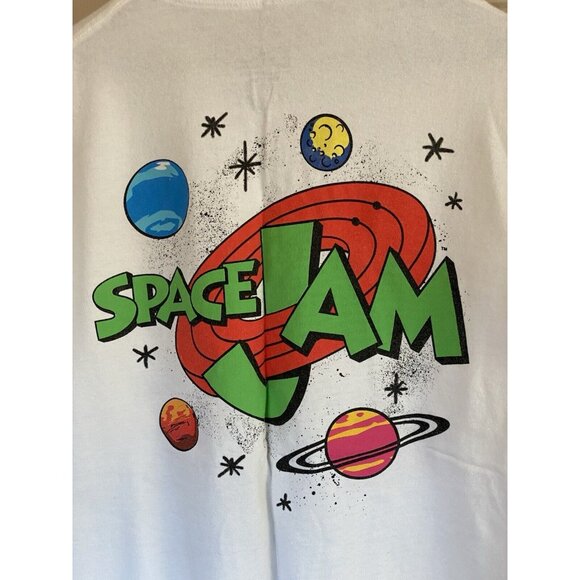 Space Jam Disney Men's White T-Shirt Size XXL 2XL Buggs, Daffy, Toon Squad Tee - Picture 9 of 15